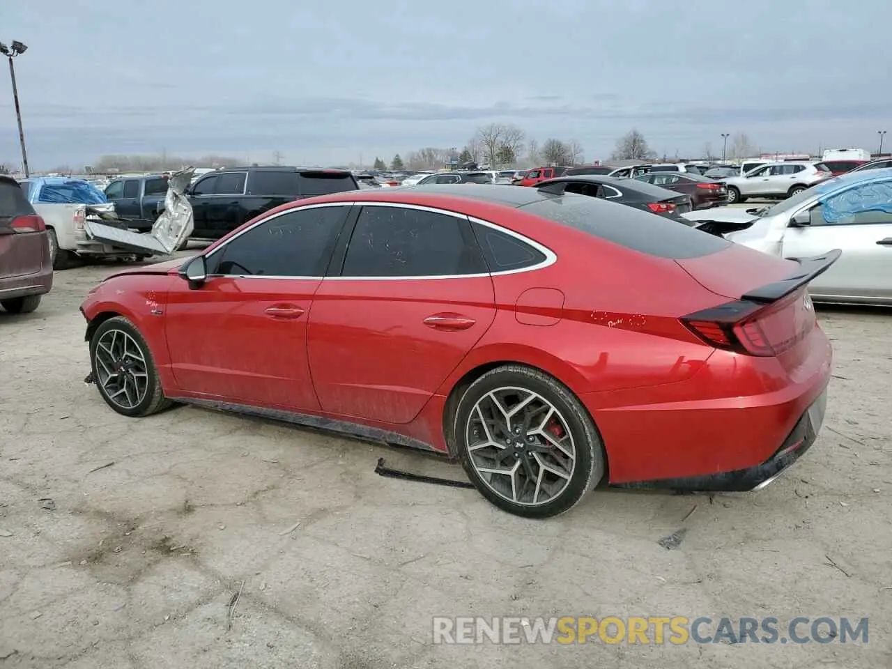 2 fotografías del automóvil dañado 5NPEK4JC2MH130953 HYUNDAI SONATA 2021
