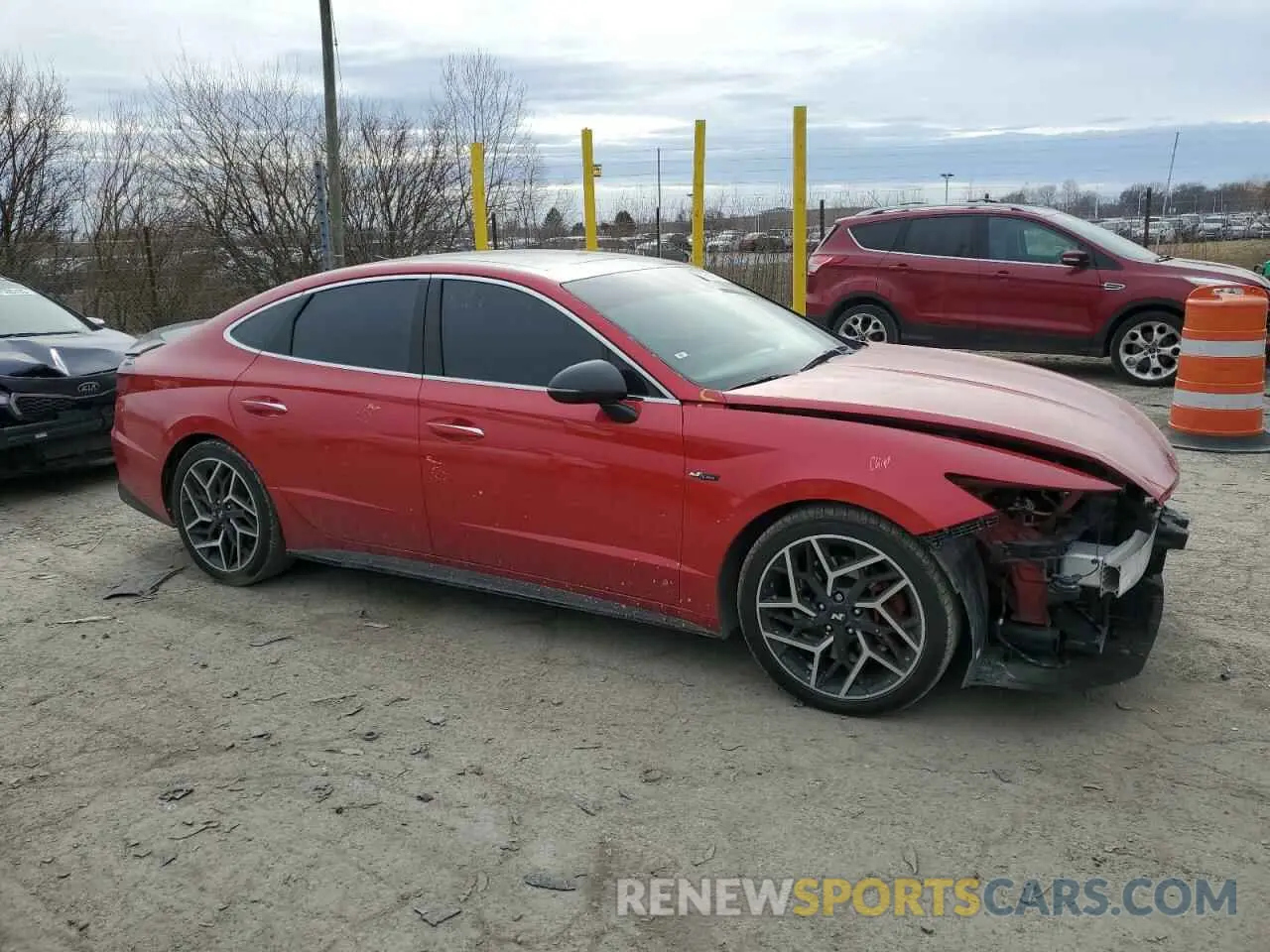 4 fotografías del automóvil dañado 5NPEK4JC2MH130953 HYUNDAI SONATA 2021