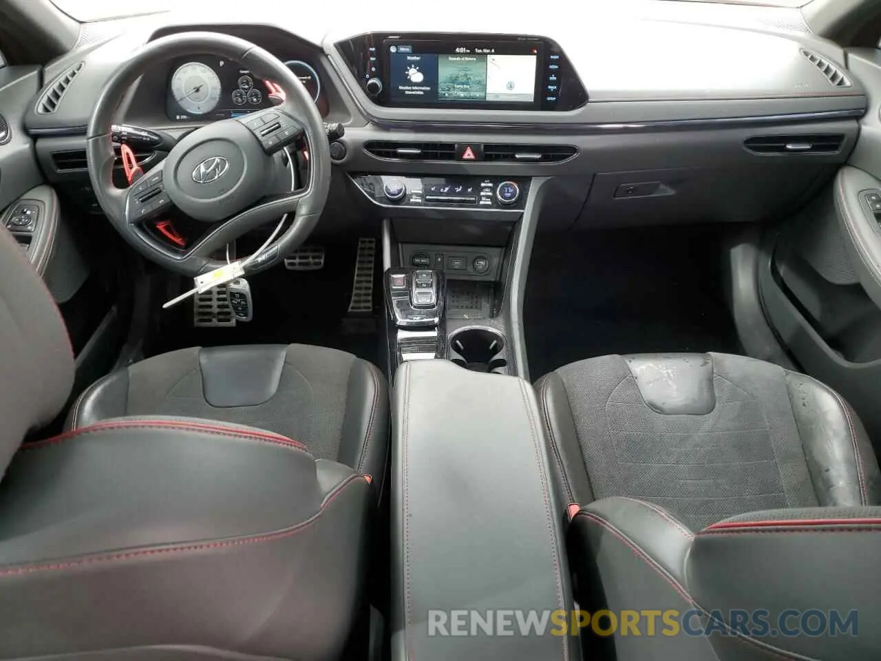 8 fotografías del automóvil dañado 5NPEK4JC2MH130953 HYUNDAI SONATA 2021