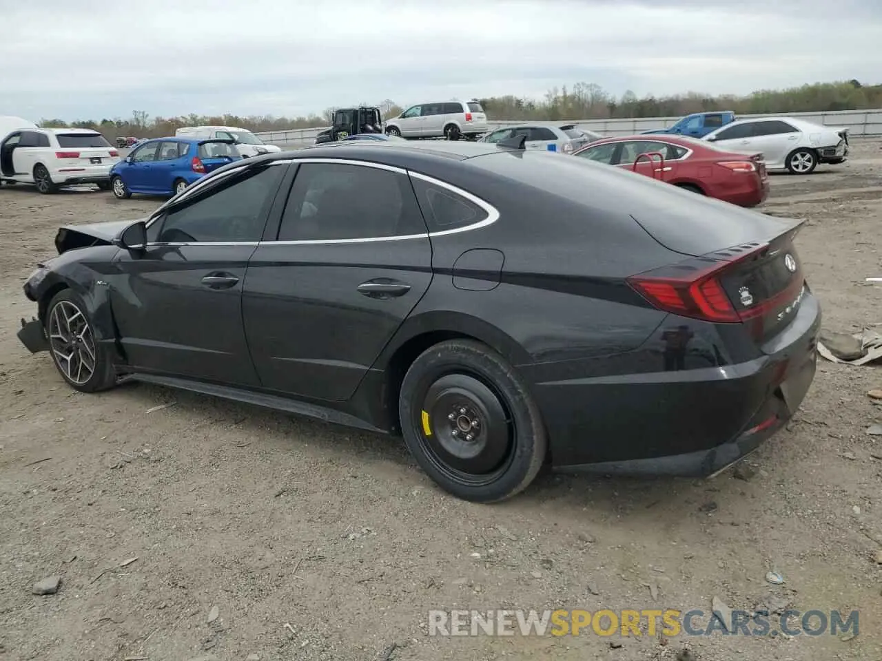 2 fotografías del automóvil dañado 5NPEK4JC8MH124655 HYUNDAI SONATA 2021
