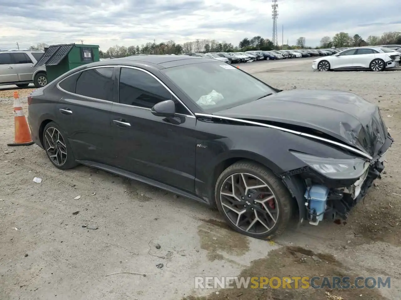 4 fotografías del automóvil dañado 5NPEK4JC8MH124655 HYUNDAI SONATA 2021