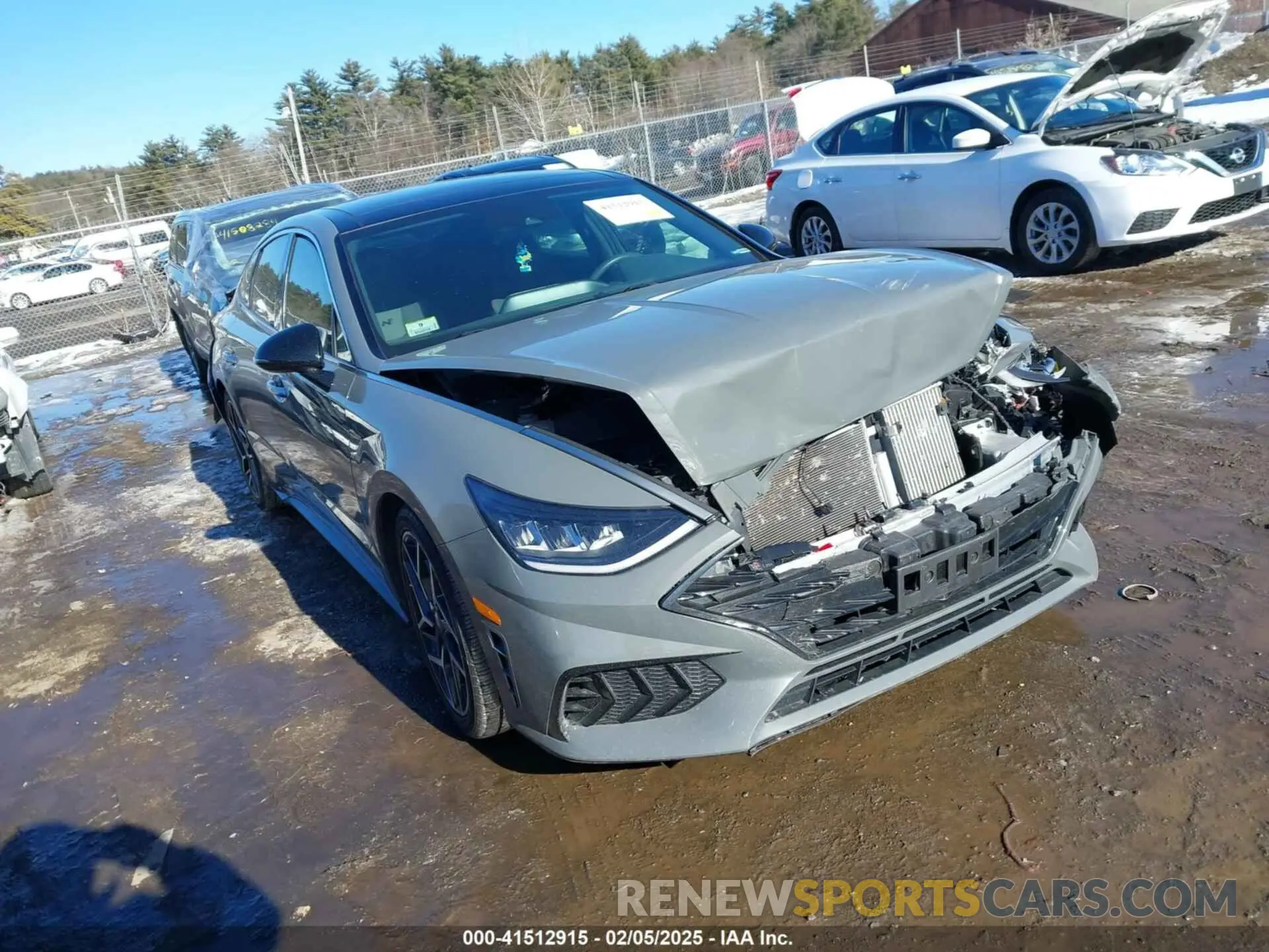 1 fotografías del automóvil dañado 5NPEK4JC8MH127510 HYUNDAI SONATA 2021