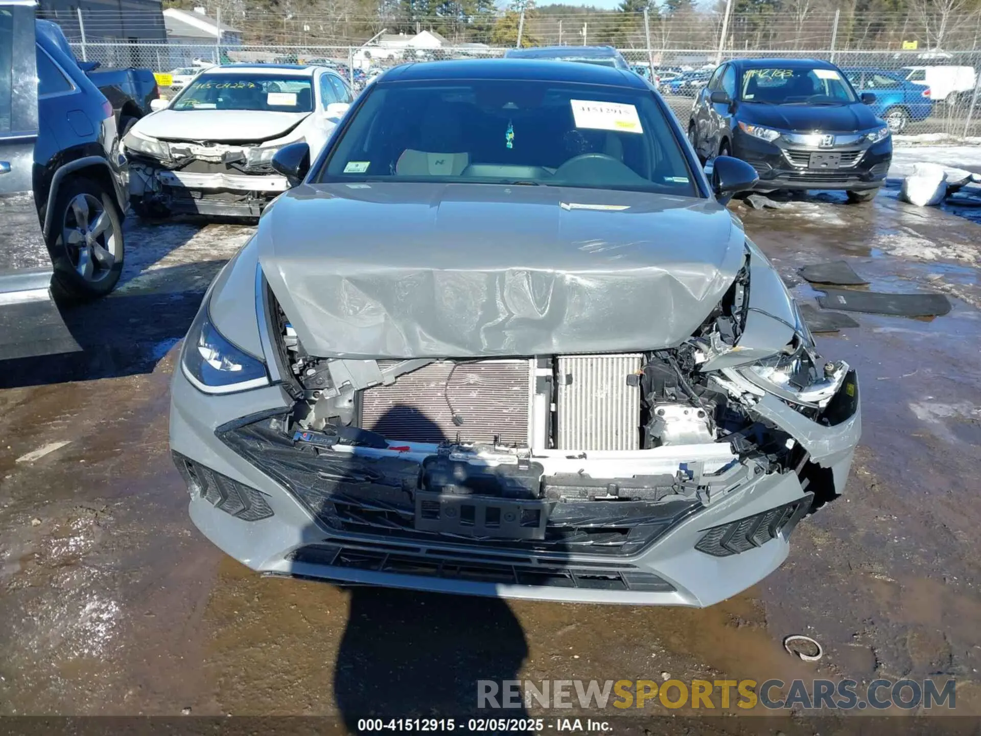 12 fotografías del automóvil dañado 5NPEK4JC8MH127510 HYUNDAI SONATA 2021