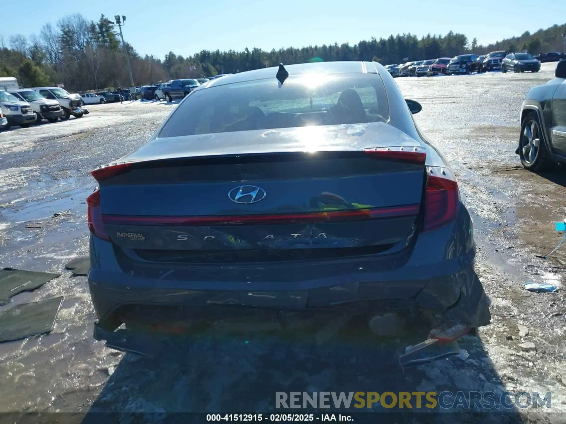16 fotografías del automóvil dañado 5NPEK4JC8MH127510 HYUNDAI SONATA 2021