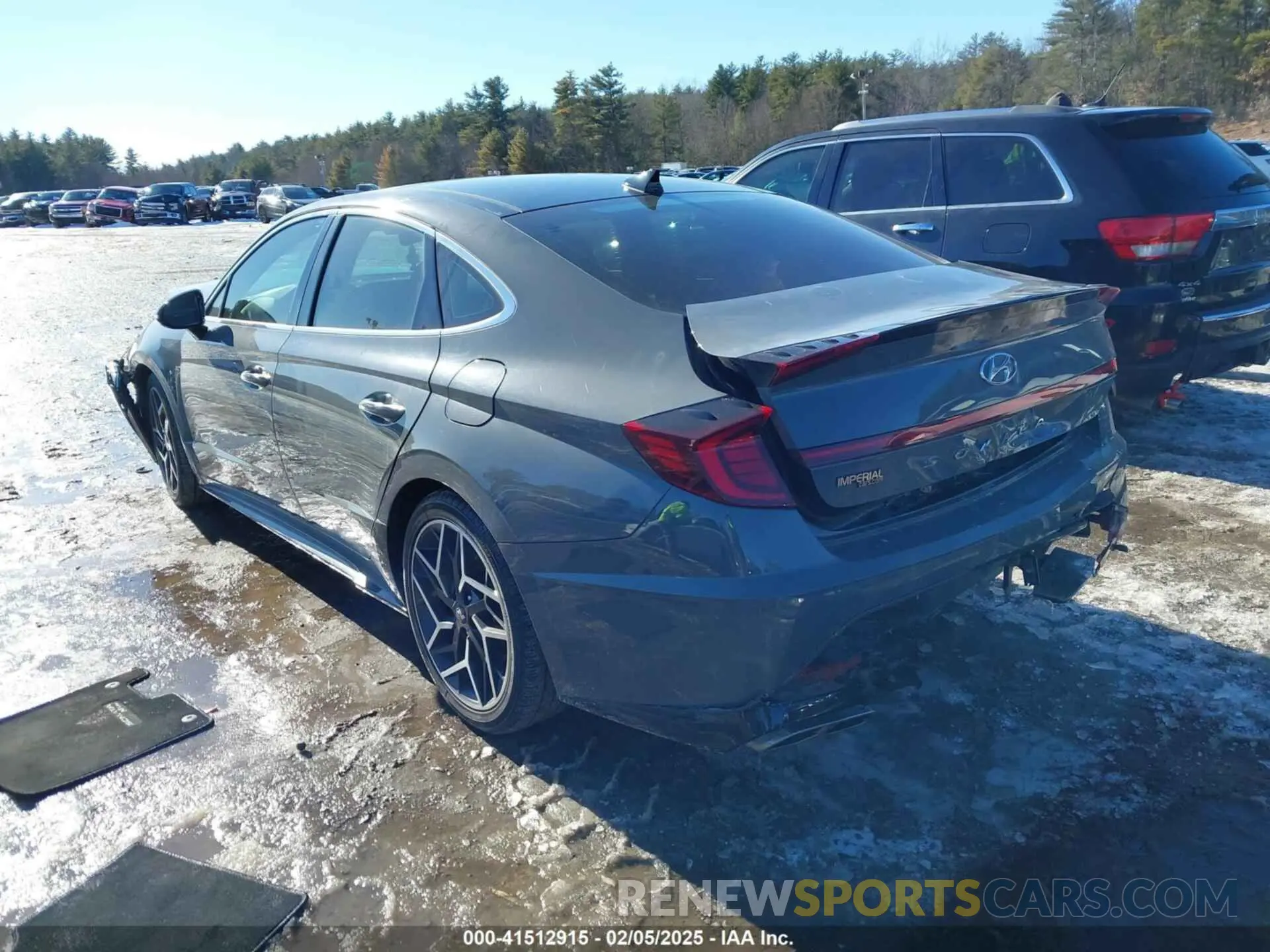 3 fotografías del automóvil dañado 5NPEK4JC8MH127510 HYUNDAI SONATA 2021