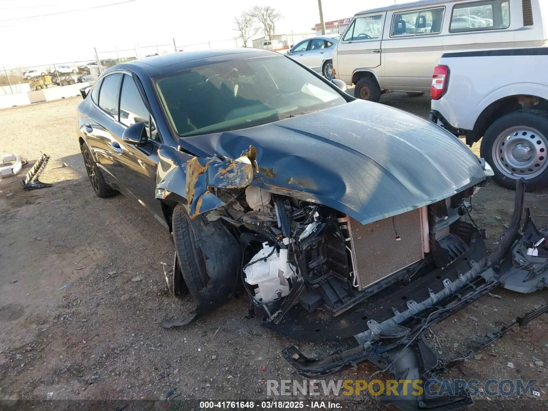 1 fotografías del automóvil dañado 5NPEK4JC8MH130584 HYUNDAI SONATA 2021