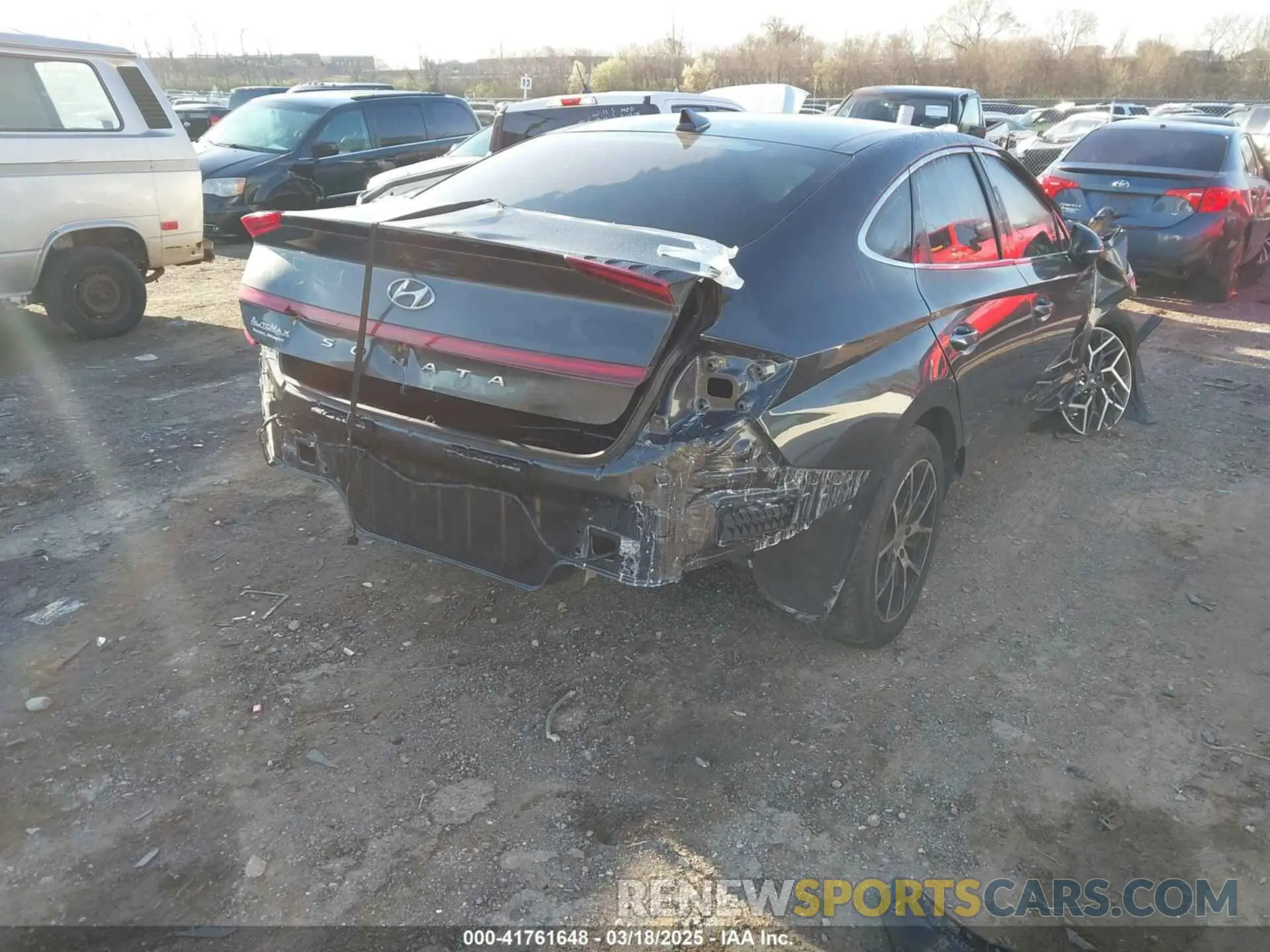 4 fotografías del automóvil dañado 5NPEK4JC8MH130584 HYUNDAI SONATA 2021