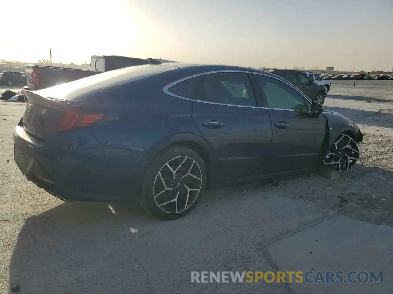 3 fotografías del automóvil dañado 5NPEK4JC9MH130321 HYUNDAI SONATA 2021