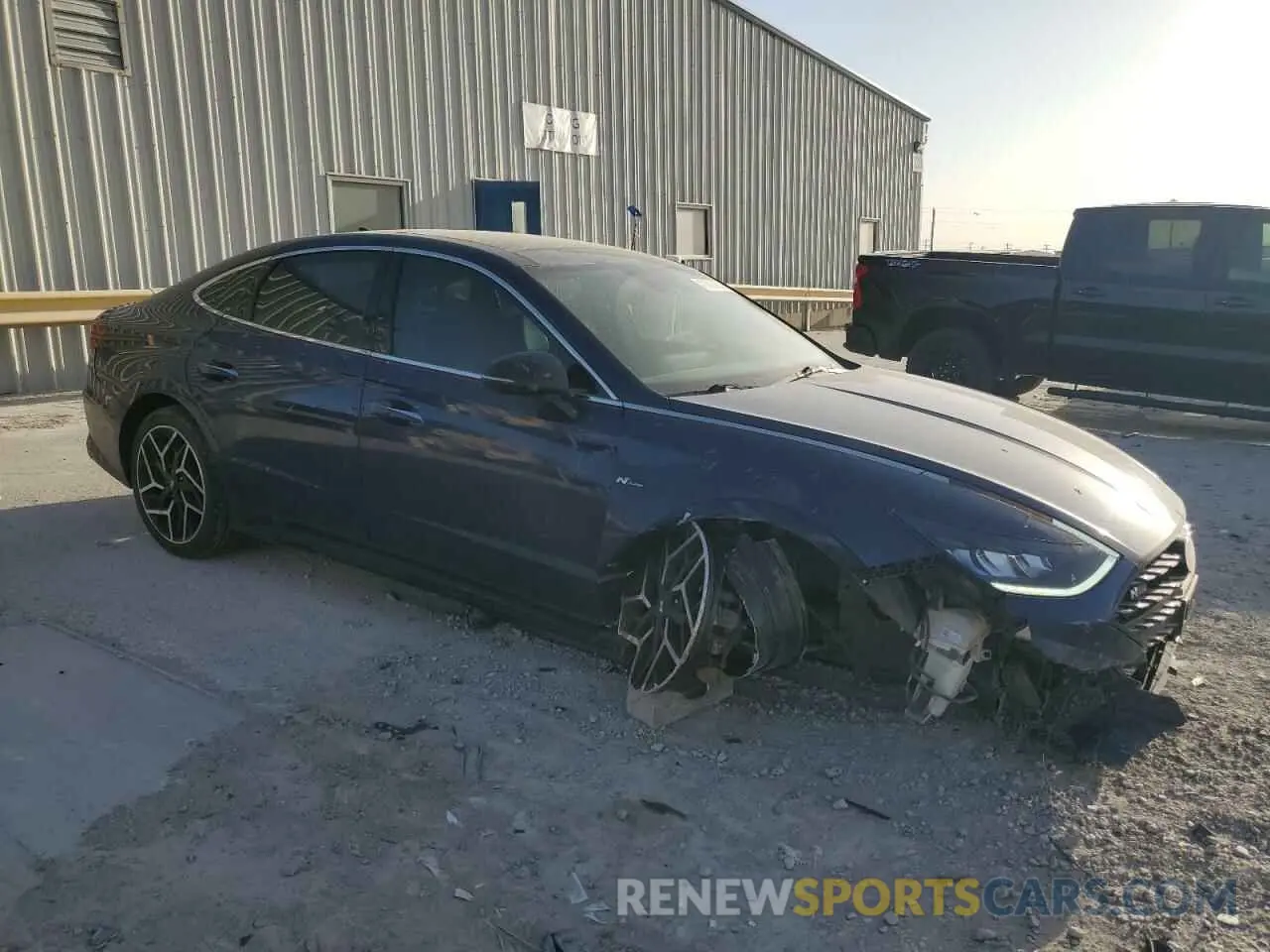 4 fotografías del automóvil dañado 5NPEK4JC9MH130321 HYUNDAI SONATA 2021