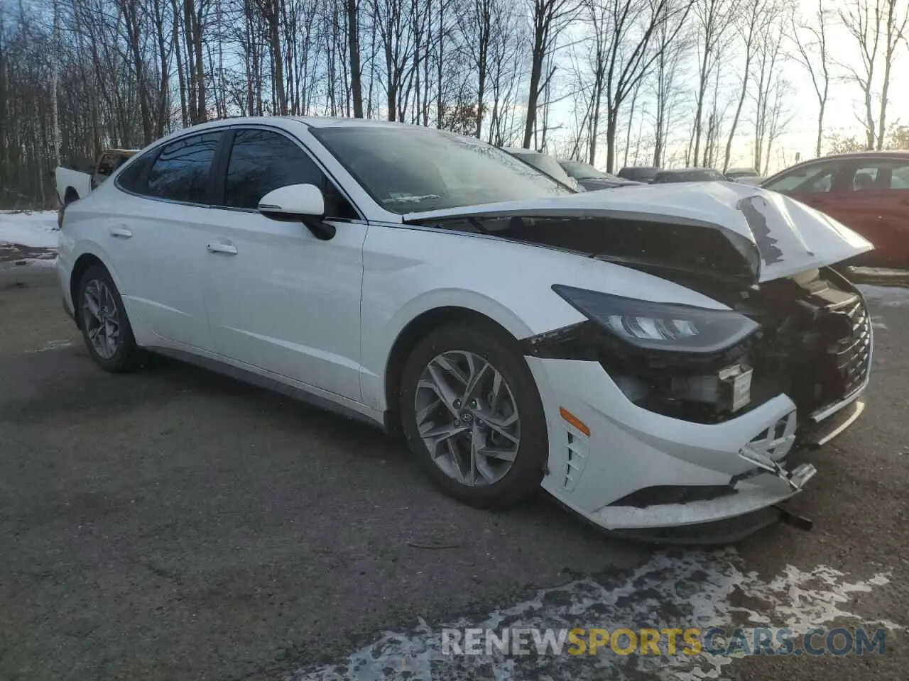 4 fotografías del automóvil dañado 5NPEL4JA1MH097147 HYUNDAI SONATA 2021