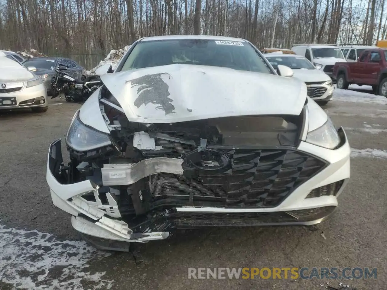 5 fotografías del automóvil dañado 5NPEL4JA1MH097147 HYUNDAI SONATA 2021