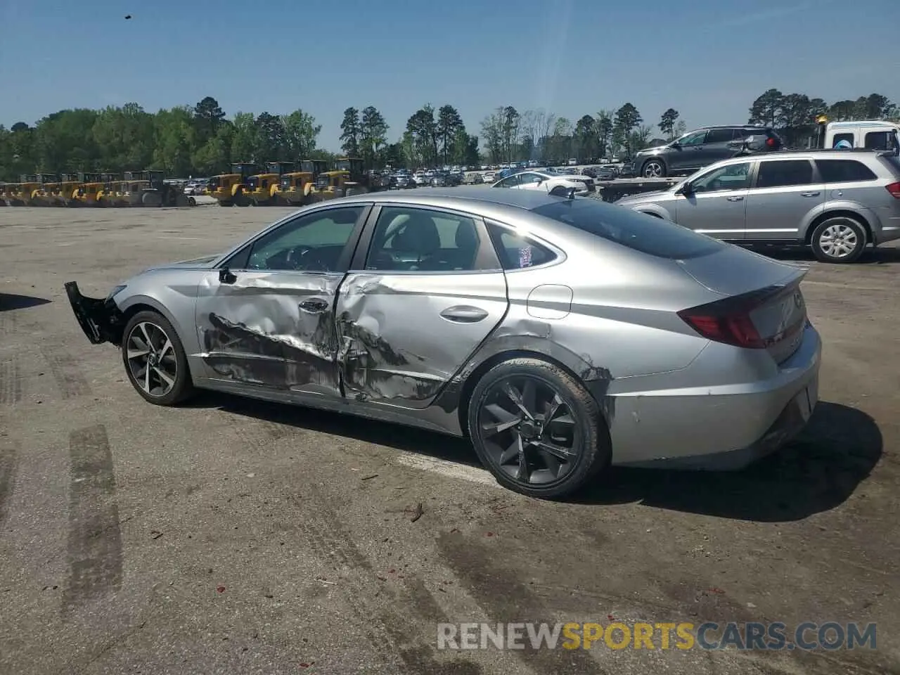 2 fotografías del automóvil dañado 5NPEL4JA1MH117297 HYUNDAI SONATA 2021