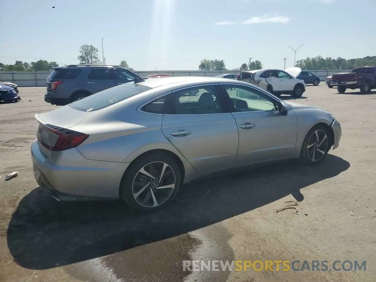 3 fotografías del automóvil dañado 5NPEL4JA1MH117297 HYUNDAI SONATA 2021