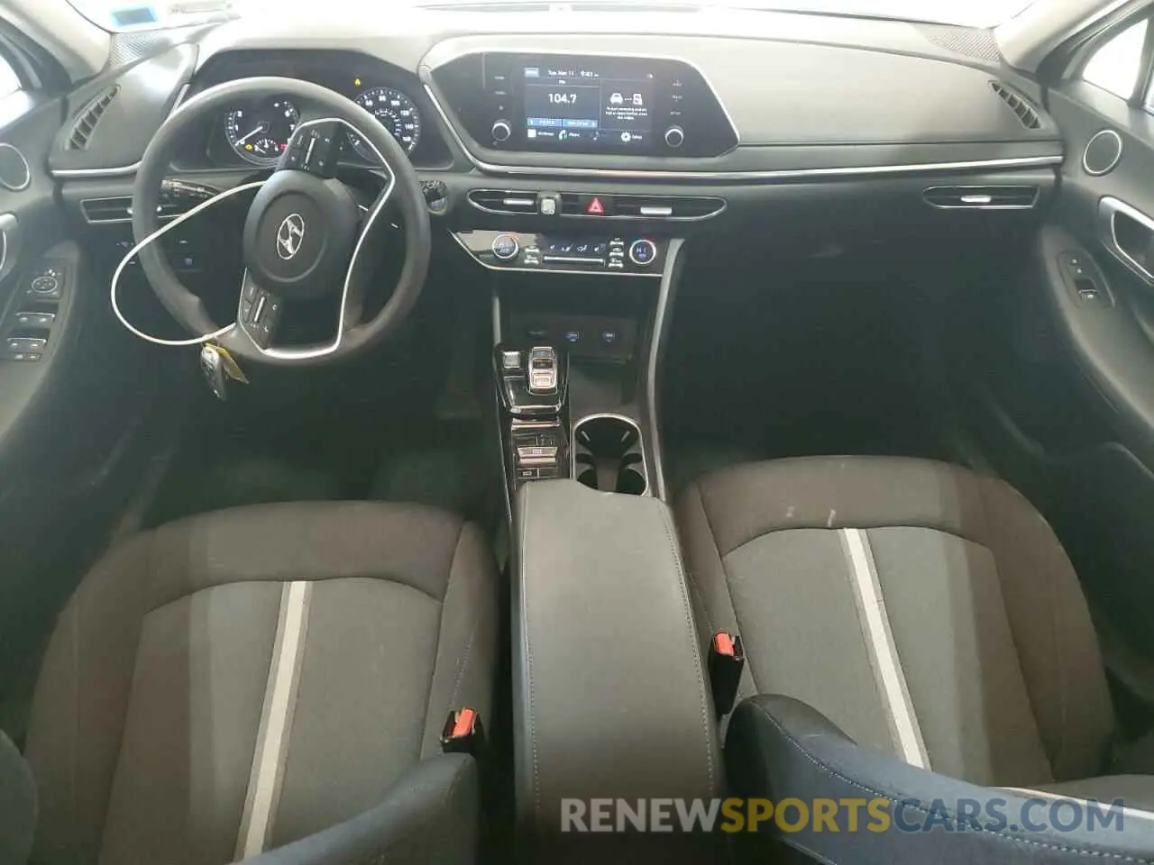 8 fotografías del automóvil dañado 5NPEL4JA2MH102520 HYUNDAI SONATA 2021