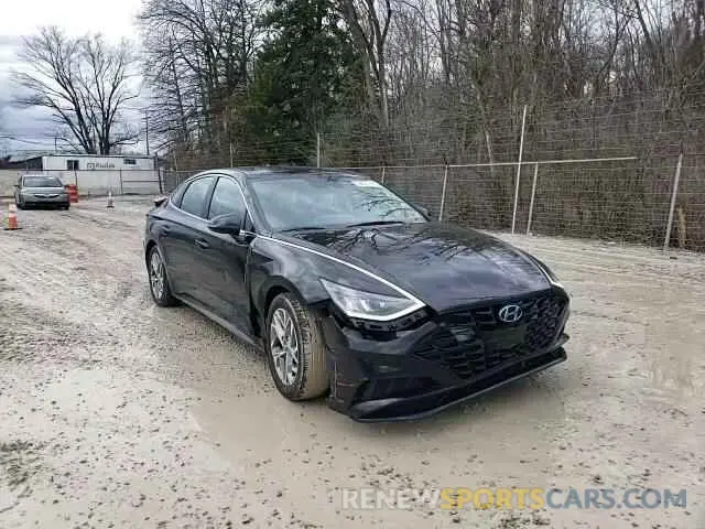 10 fotografías del automóvil dañado 5NPEL4JA6MH066752 HYUNDAI SONATA 2021