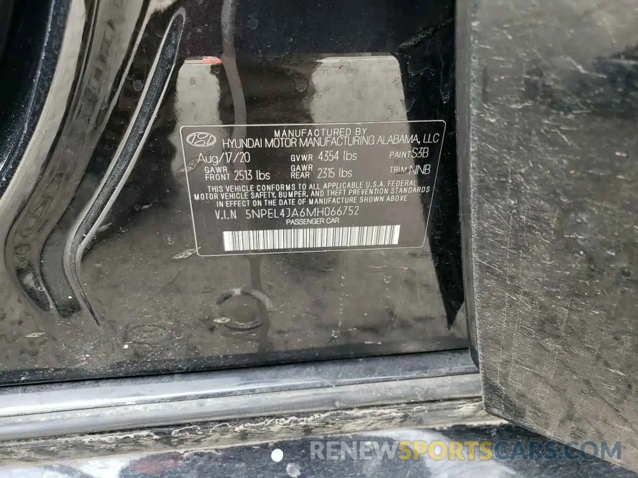 14 fotografías del automóvil dañado 5NPEL4JA6MH066752 HYUNDAI SONATA 2021