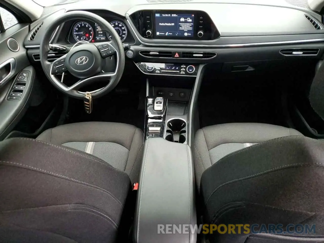 8 fotografías del automóvil dañado 5NPEL4JA6MH067822 HYUNDAI SONATA 2021
