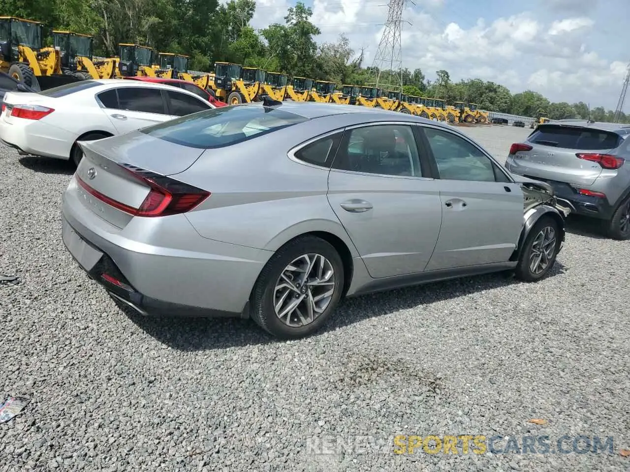 3 fotografías del automóvil dañado 5NPEL4JA6MH107073 HYUNDAI SONATA 2021