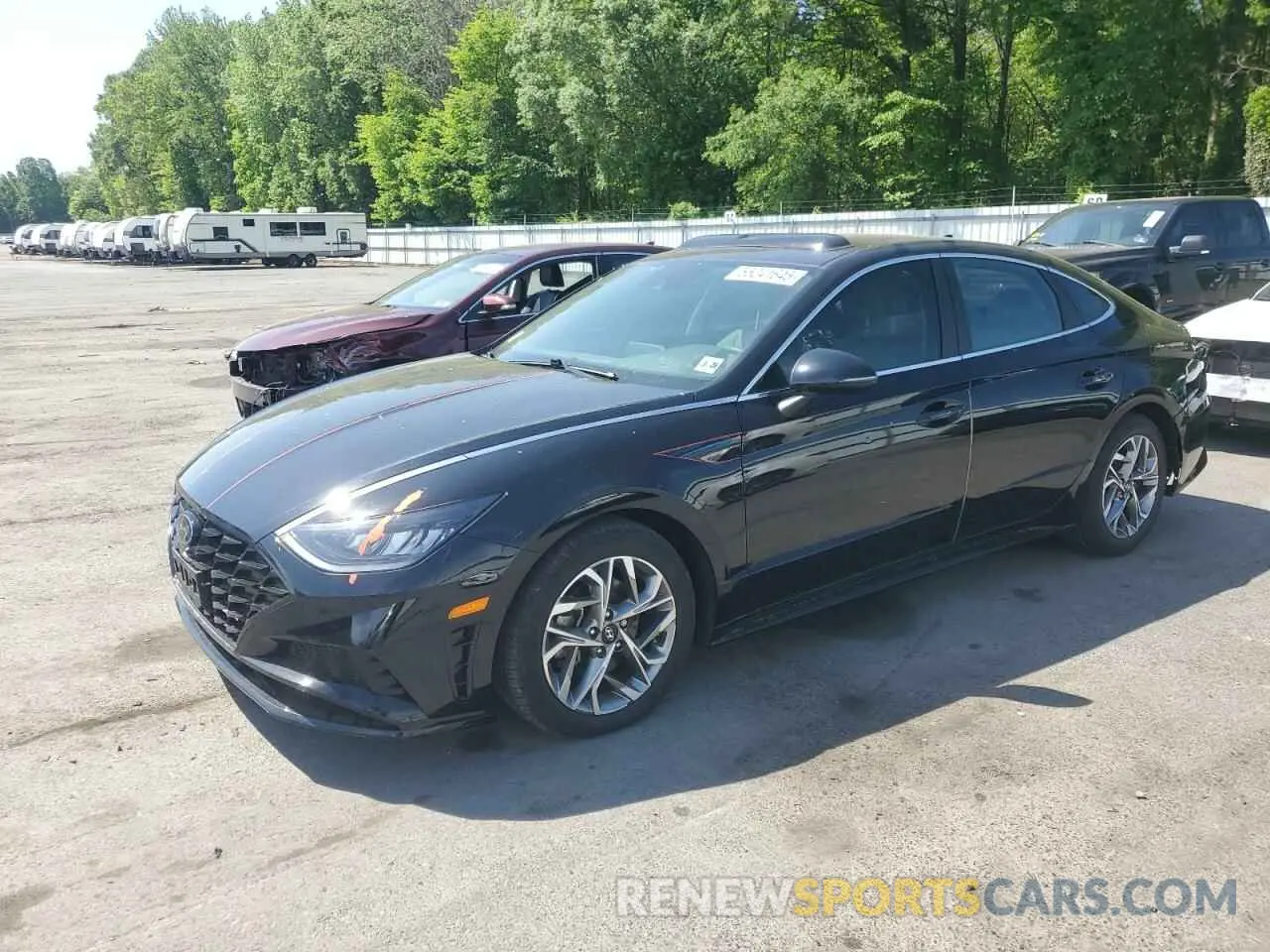 1 fotografías del automóvil dañado 5NPEL4JA7MH102495 HYUNDAI SONATA 2021