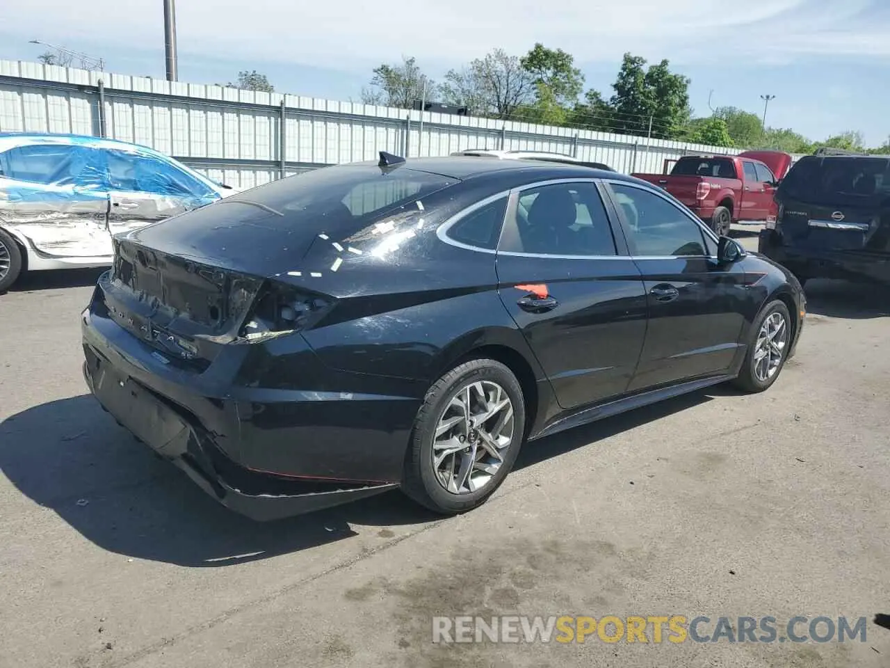 3 fotografías del automóvil dañado 5NPEL4JA7MH102495 HYUNDAI SONATA 2021