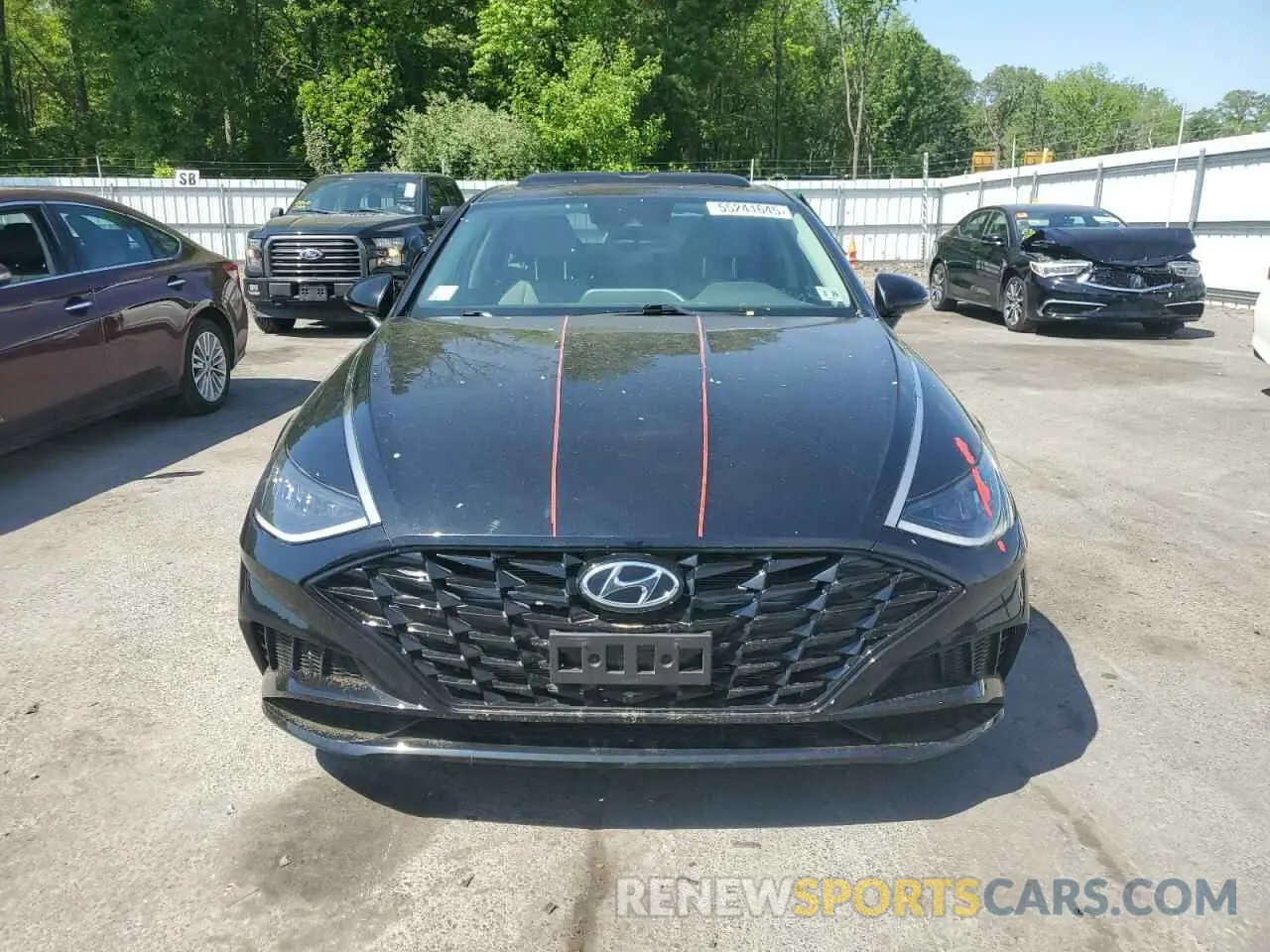 5 fotografías del automóvil dañado 5NPEL4JA7MH102495 HYUNDAI SONATA 2021