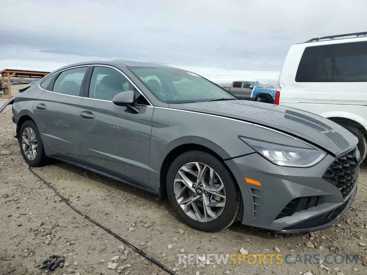 4 fotografías del automóvil dañado 5NPEL4JA9MH090446 HYUNDAI SONATA 2021