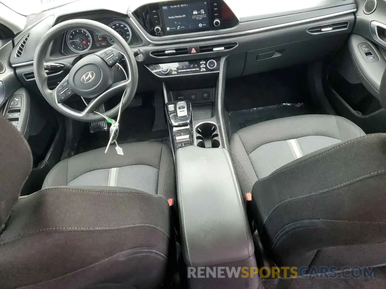 8 fotografías del automóvil dañado 5NPEL4JA9MH090446 HYUNDAI SONATA 2021