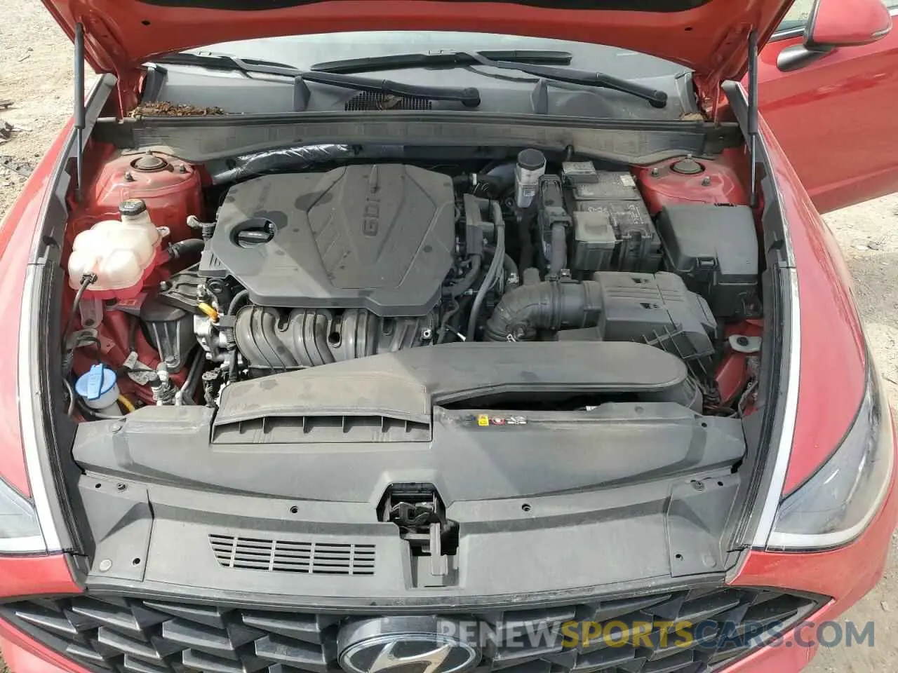 11 fotografías del automóvil dañado 5NPEL4JA9MH093413 HYUNDAI SONATA 2021