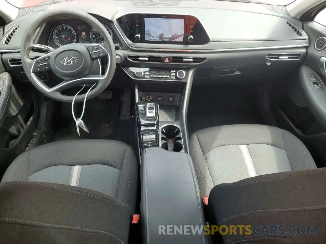 8 fotografías del automóvil dañado 5NPEL4JA9MH093413 HYUNDAI SONATA 2021