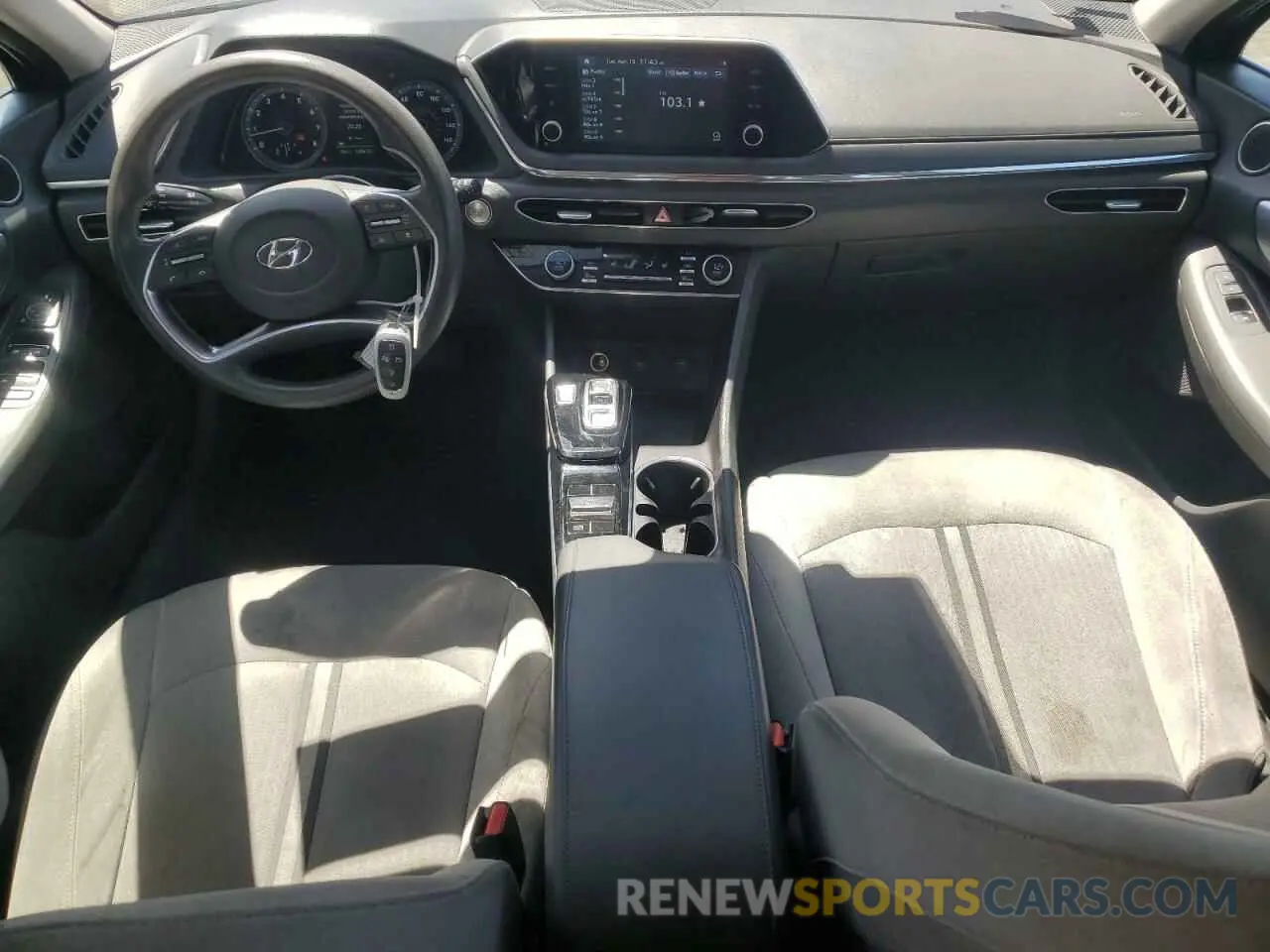 8 fotografías del automóvil dañado 5NPEL4JA9MH129732 HYUNDAI SONATA 2021