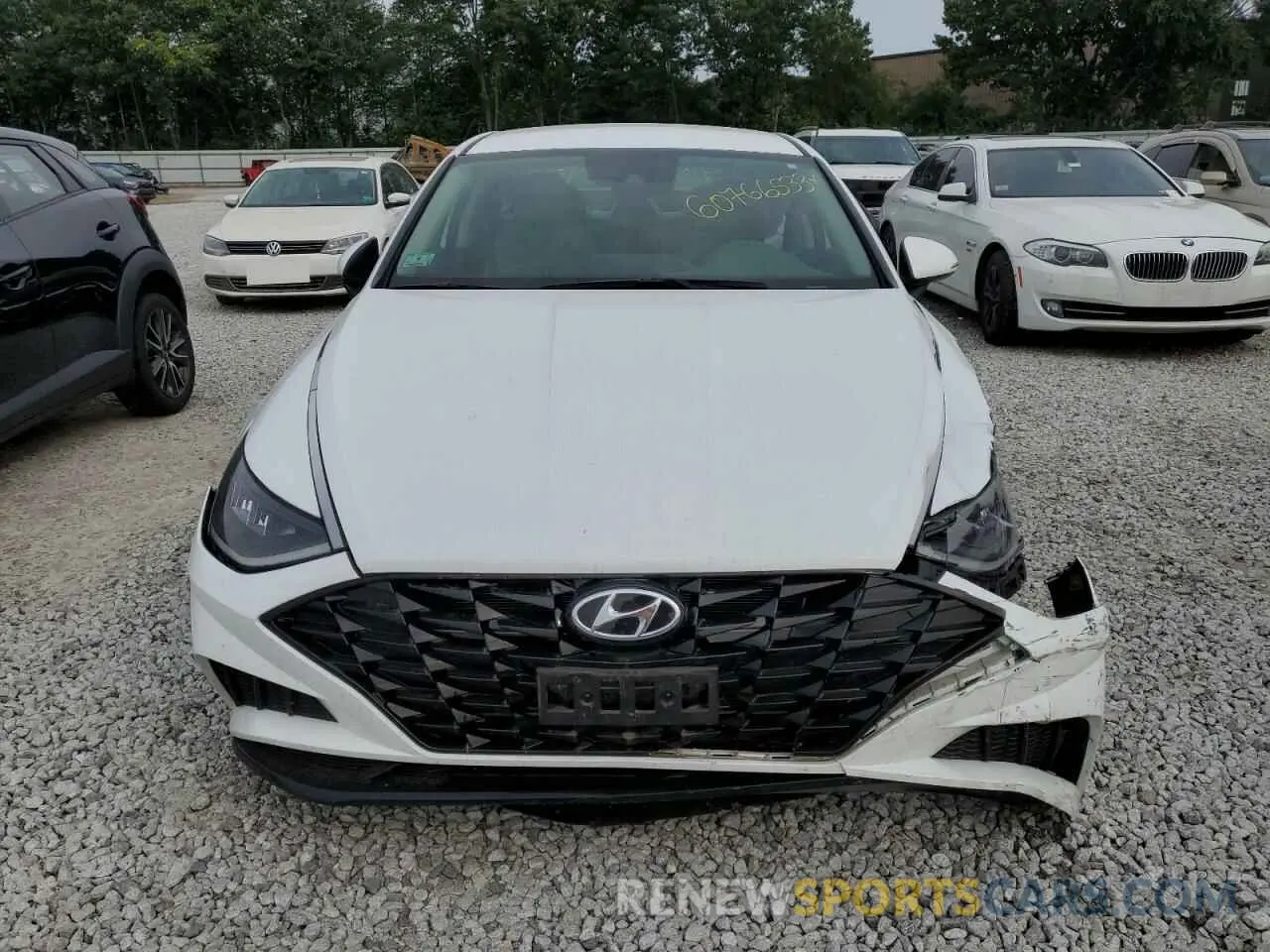 5 fotografías del automóvil dañado 5NPEL4JAXMH121624 HYUNDAI SONATA 2021