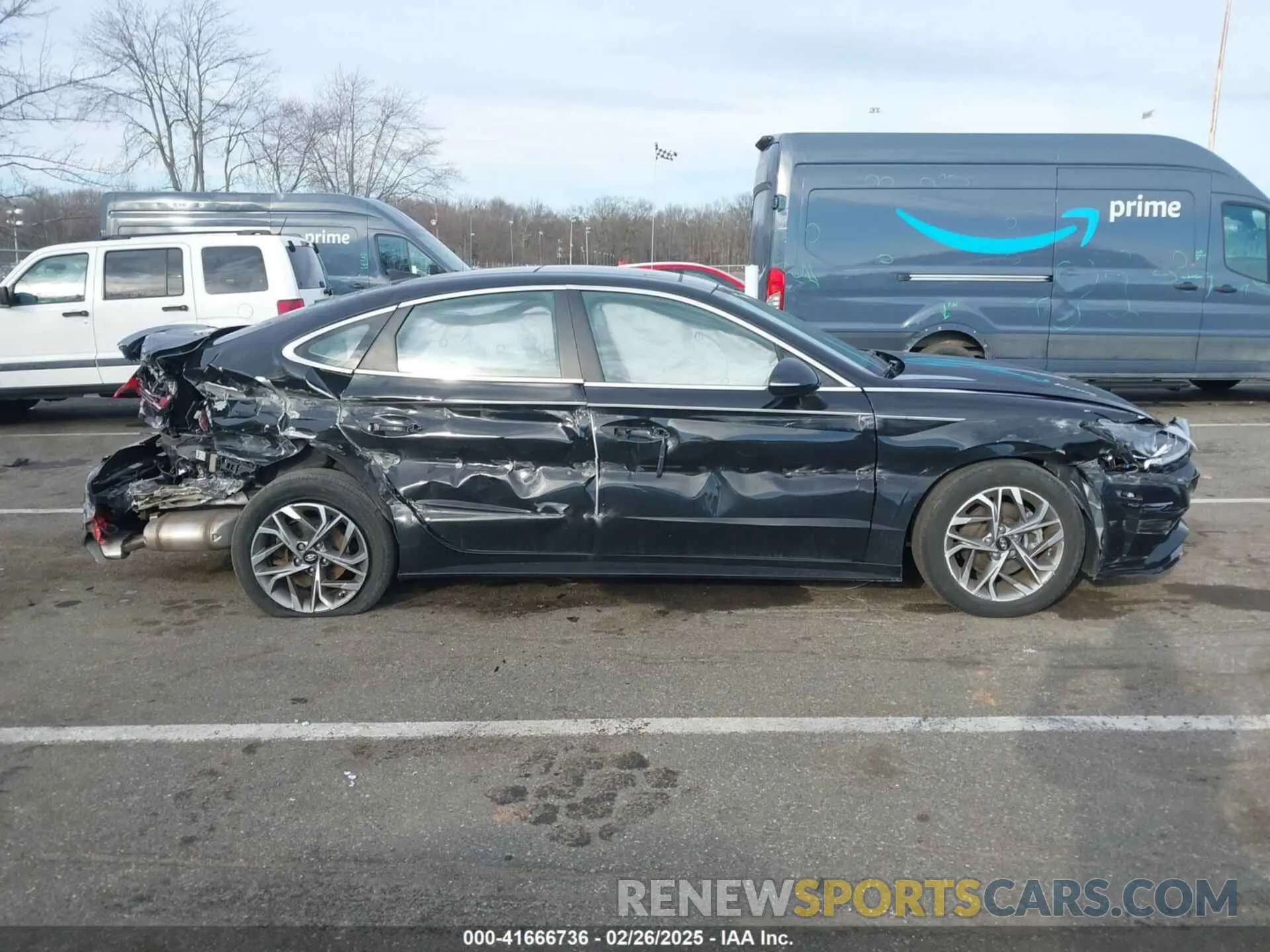 13 fotografías del automóvil dañado KMHL14JA0MA160383 HYUNDAI SONATA 2021