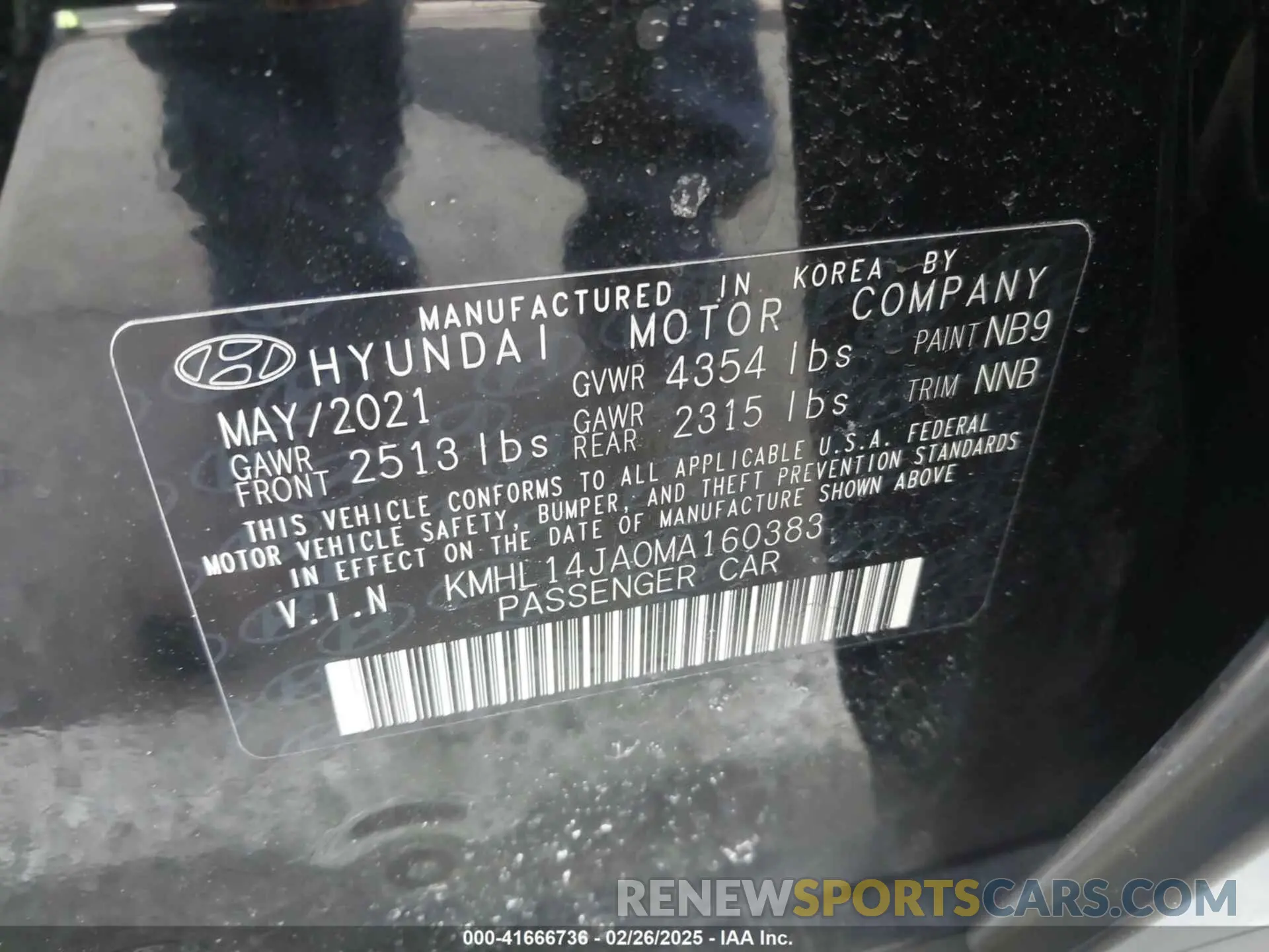 9 fotografías del automóvil dañado KMHL14JA0MA160383 HYUNDAI SONATA 2021