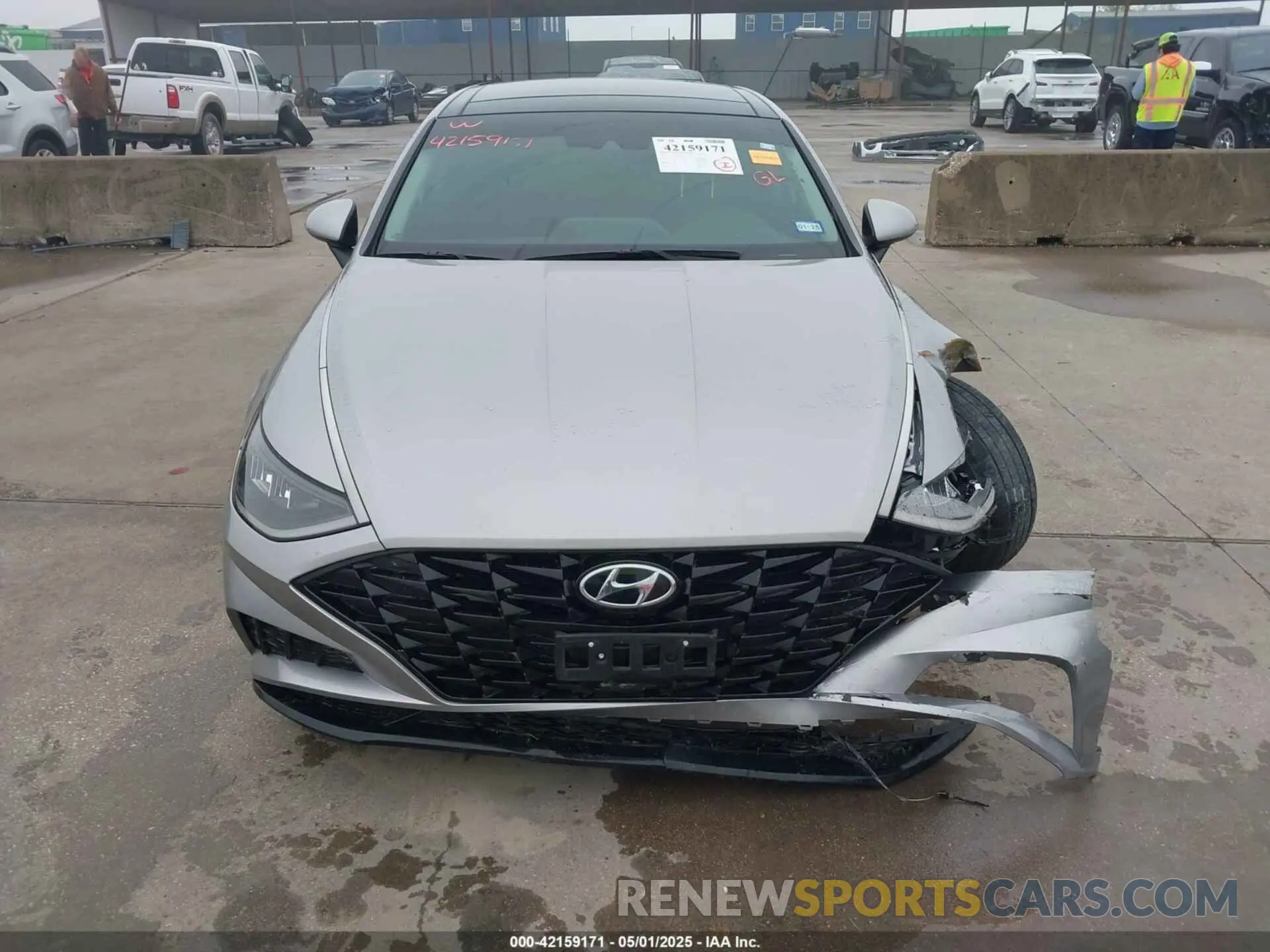 13 fotografías del automóvil dañado KMHL14JA5MA160167 HYUNDAI SONATA 2021