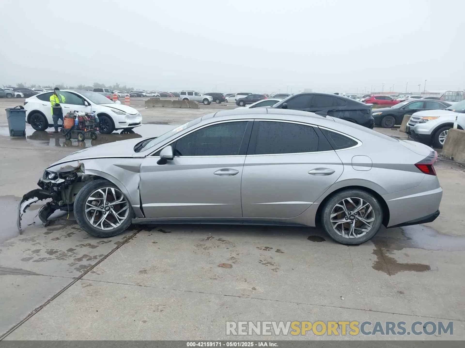 15 fotografías del automóvil dañado KMHL14JA5MA160167 HYUNDAI SONATA 2021