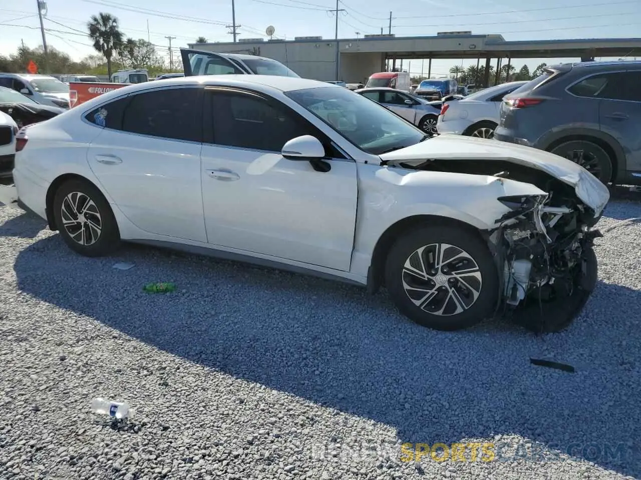4 fotografías del automóvil dañado KMHL24JJ7MA030226 HYUNDAI SONATA 2021