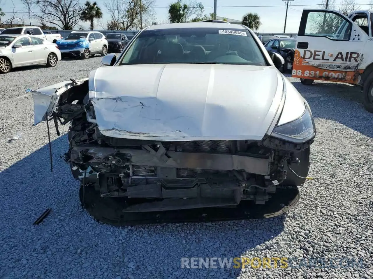 5 fotografías del automóvil dañado KMHL24JJ7MA030226 HYUNDAI SONATA 2021