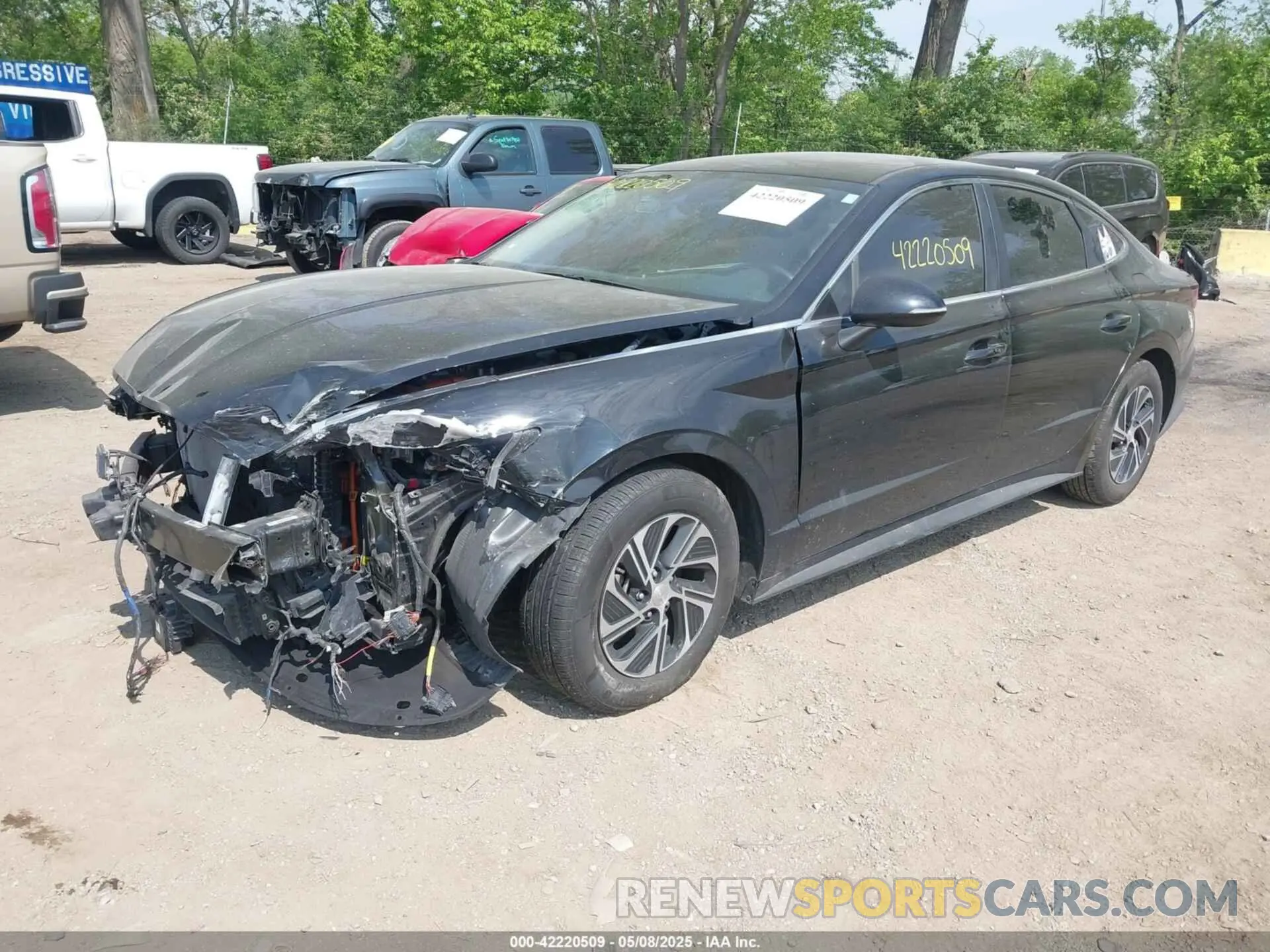 2 fotografías del automóvil dañado KMHL24JJ9MA033161 HYUNDAI SONATA 2021