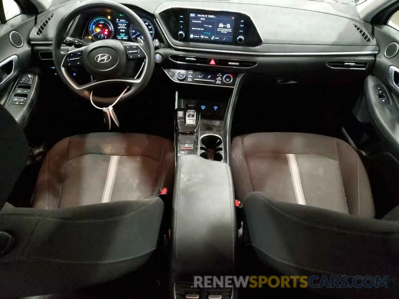 8 fotografías del automóvil dañado KMHL24JJXMA018121 HYUNDAI SONATA 2021