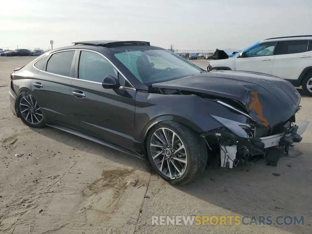 4 fotografías del automóvil dañado KMHL34J20MA156062 HYUNDAI SONATA 2021