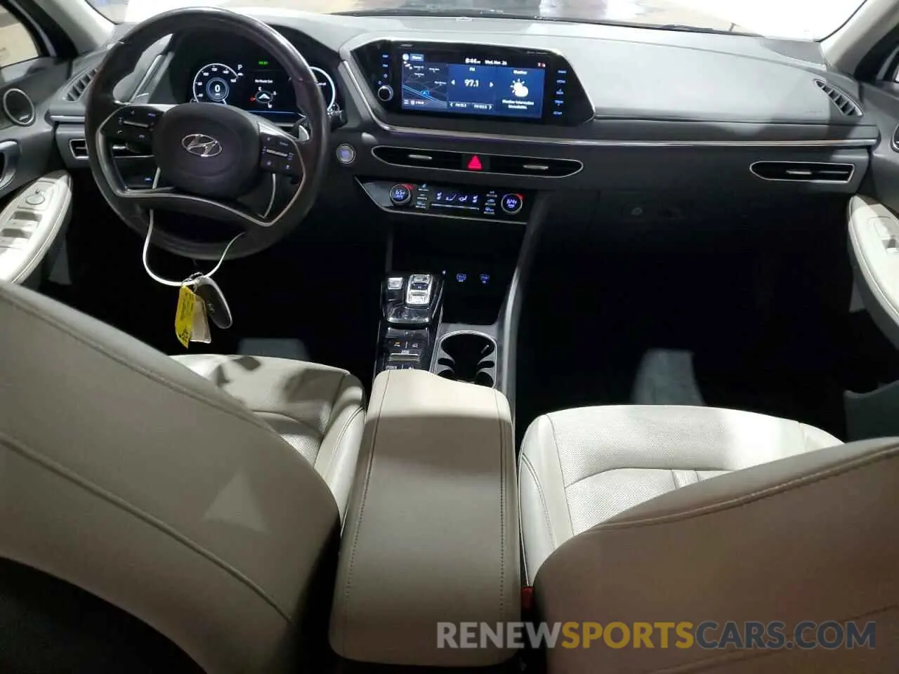 8 fotografías del automóvil dañado KMHL34J21MA153459 HYUNDAI SONATA 2021