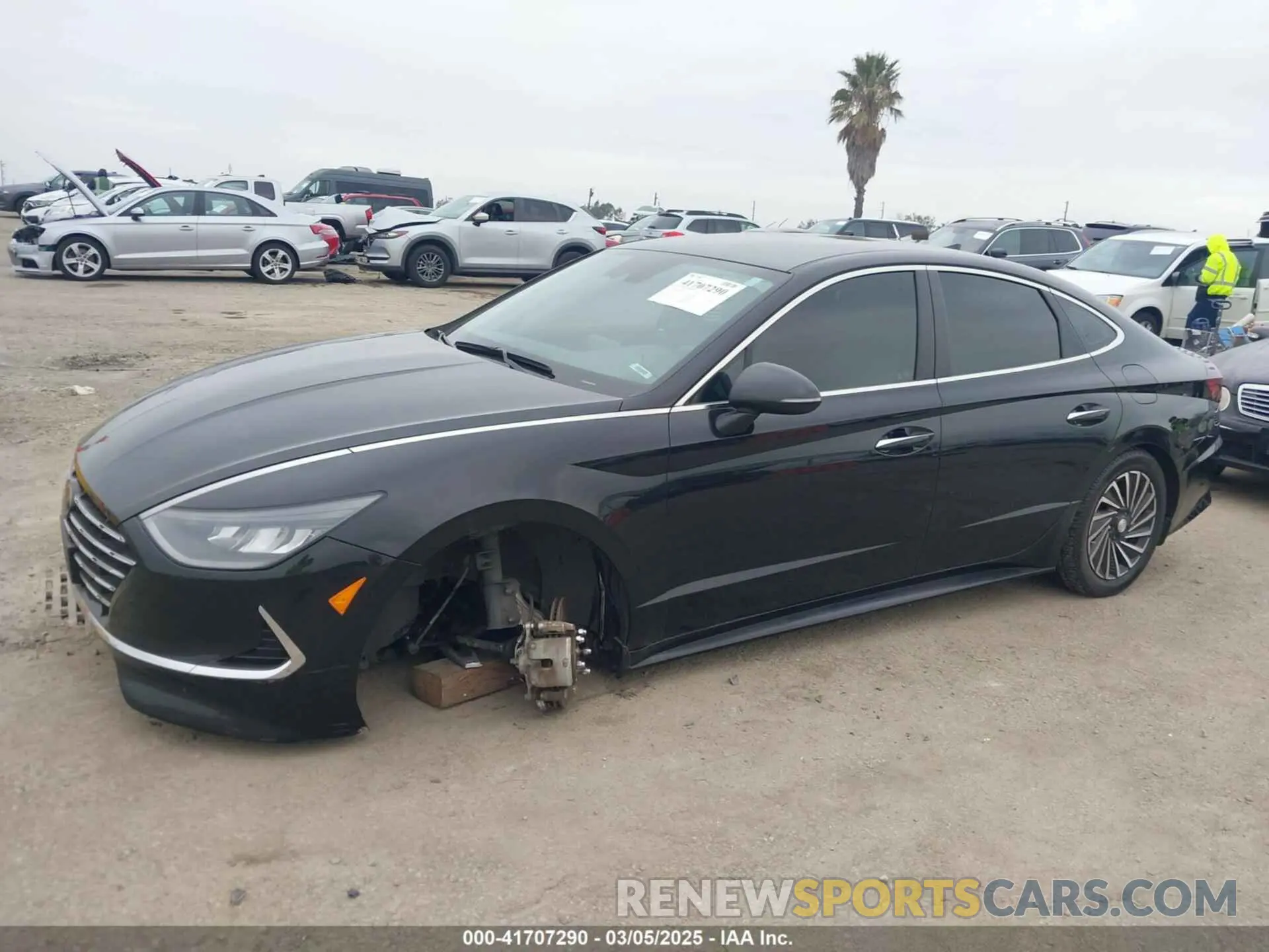 14 fotografías del automóvil dañado KMHL34JJ1MA024239 HYUNDAI SONATA 2021