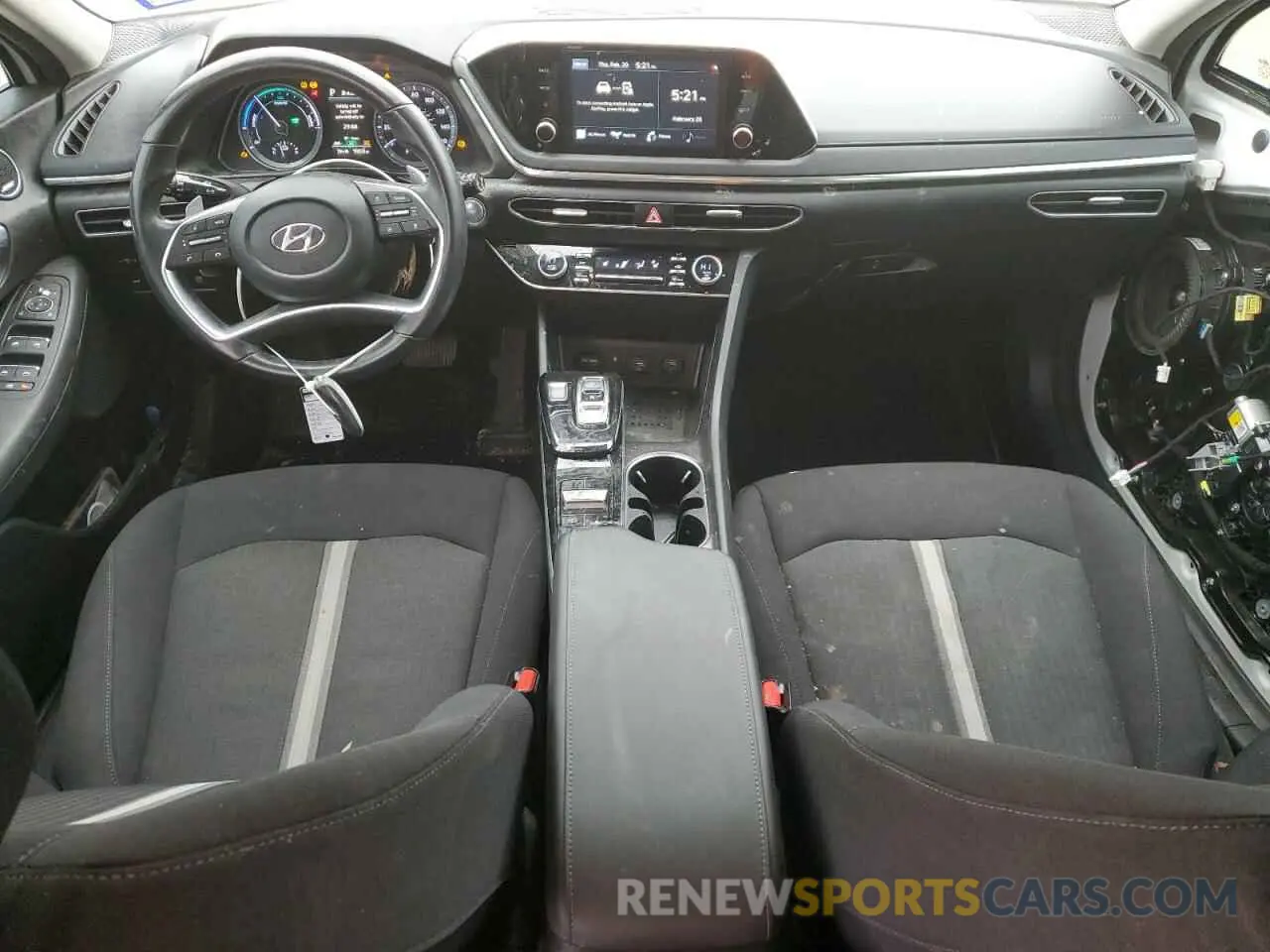 8 fotografías del automóvil dañado KMHL34JJ7MA027209 HYUNDAI SONATA 2021