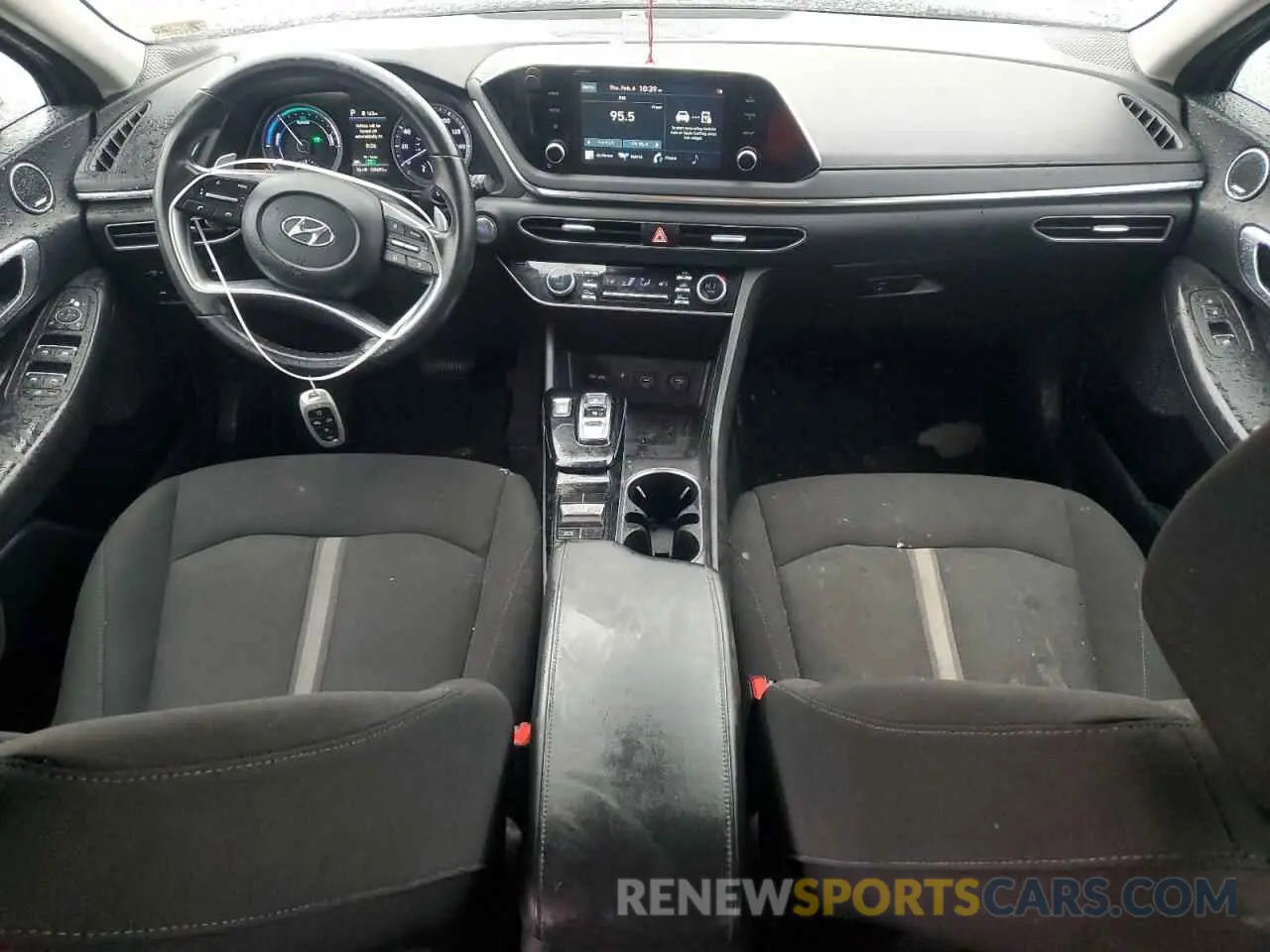 8 fotografías del automóvil dañado KMHL34JJ9MA027163 HYUNDAI SONATA 2021