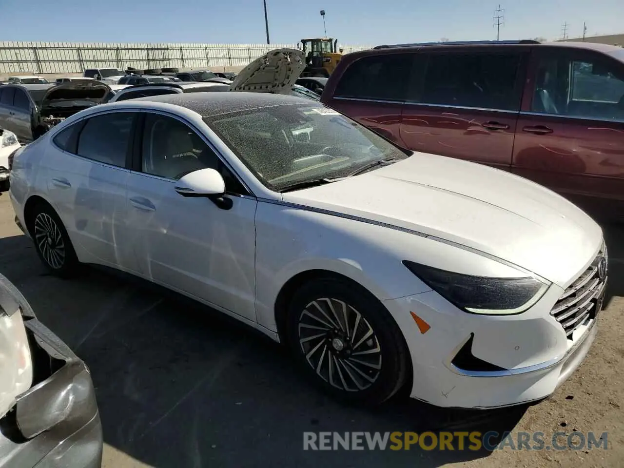 4 fotografías del automóvil dañado KMHL54JJ2MA032201 HYUNDAI SONATA 2021