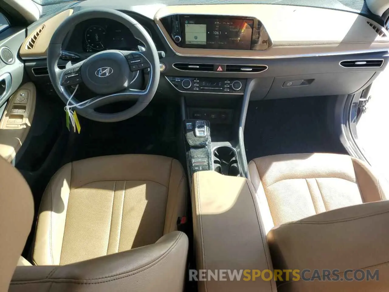8 fotografías del automóvil dañado KMHL54JJ3MA033681 HYUNDAI SONATA 2021