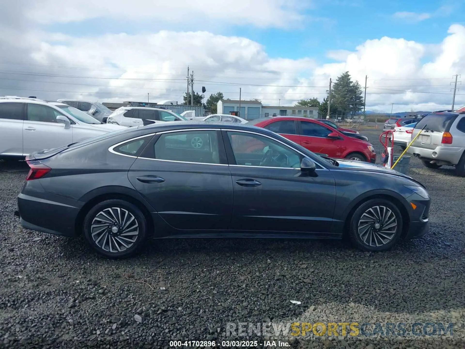 13 fotografías del automóvil dañado KMHL54JJ5MA032502 HYUNDAI SONATA 2021