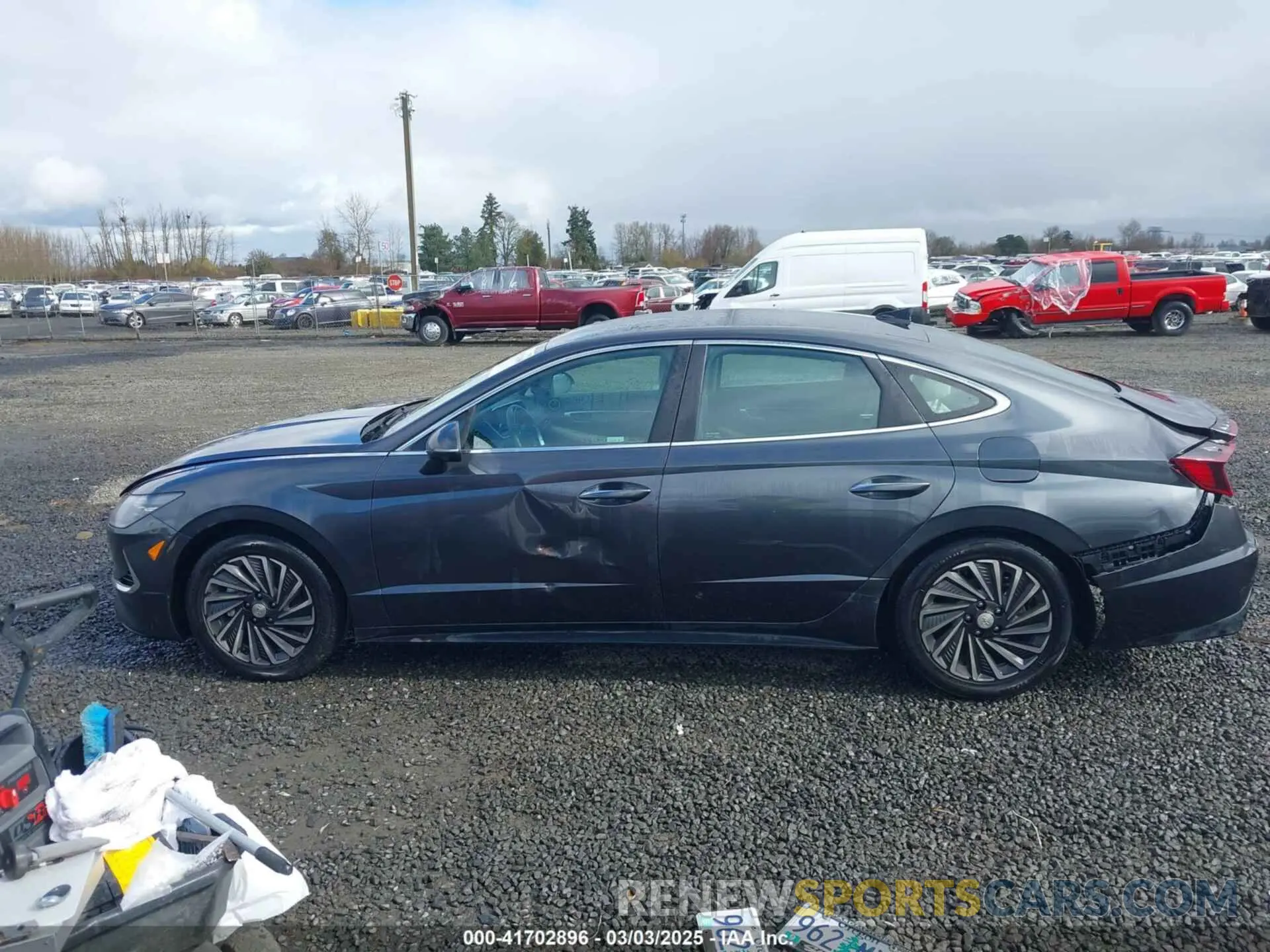 14 fotografías del automóvil dañado KMHL54JJ5MA032502 HYUNDAI SONATA 2021