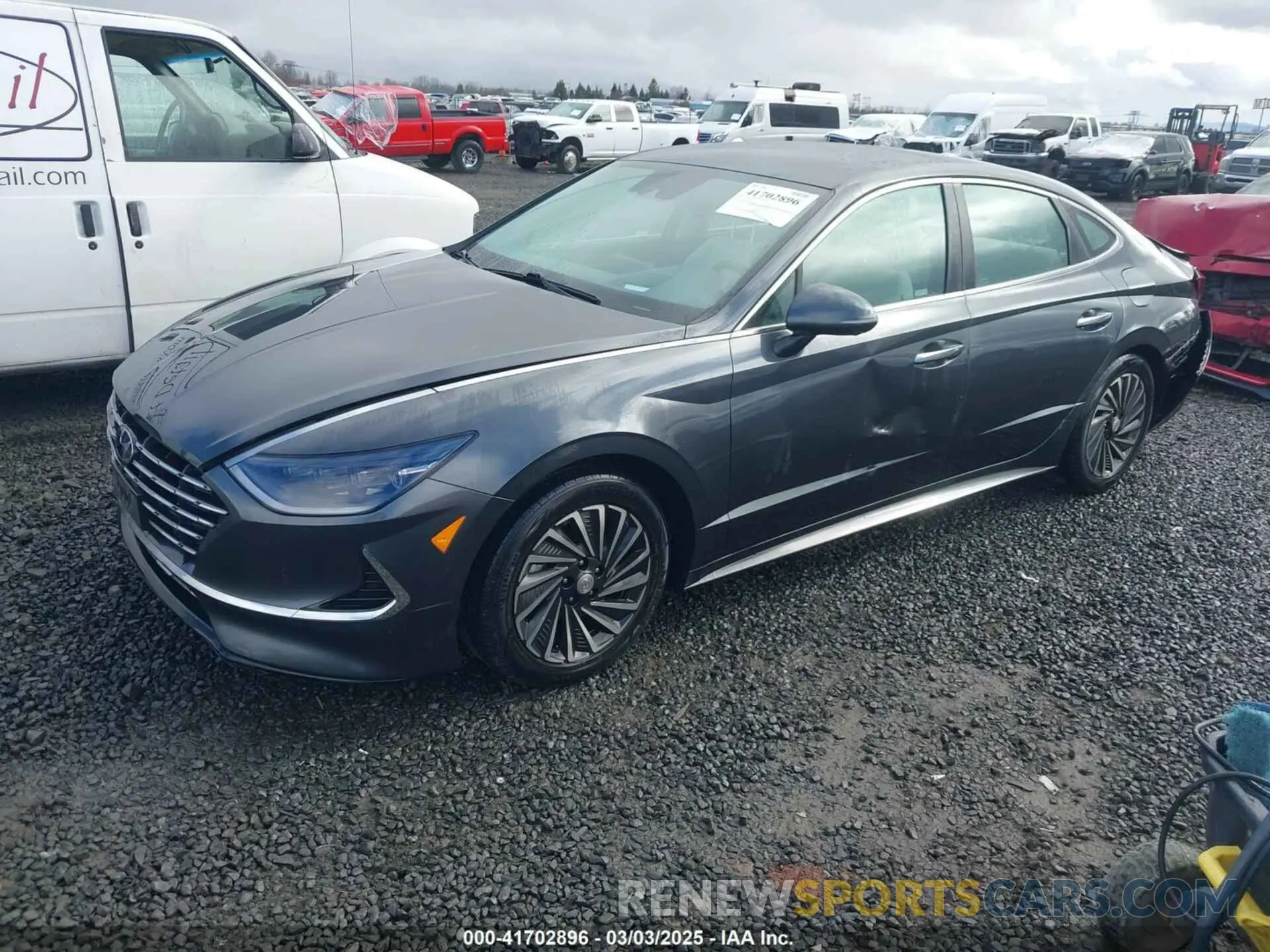 2 fotografías del automóvil dañado KMHL54JJ5MA032502 HYUNDAI SONATA 2021