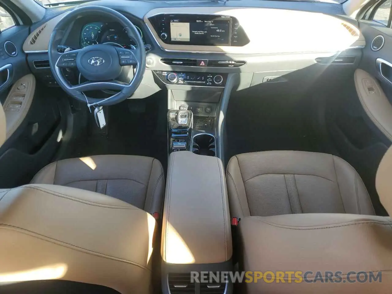 8 fotografías del automóvil dañado KMHL54JJ7MA024014 HYUNDAI SONATA 2021